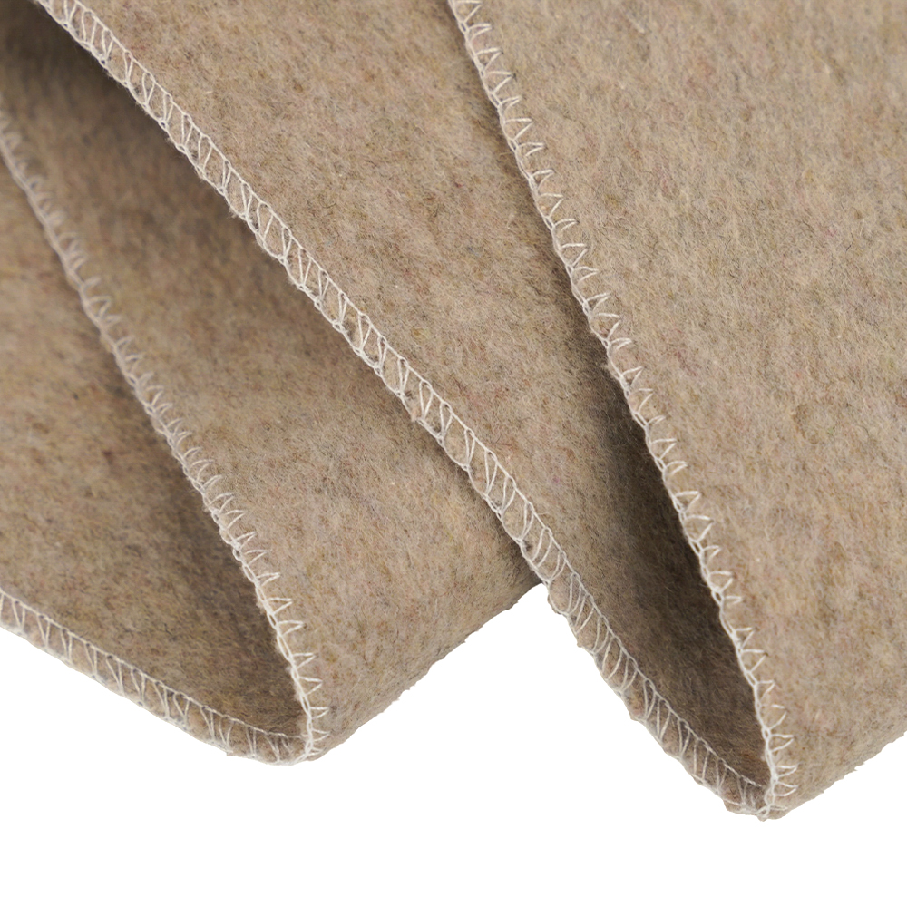 ウール50%、ポリエステル40%、他繊維10%、720G/M、あんこ色、厚手両面ウール生地、ML-0124-4382-1