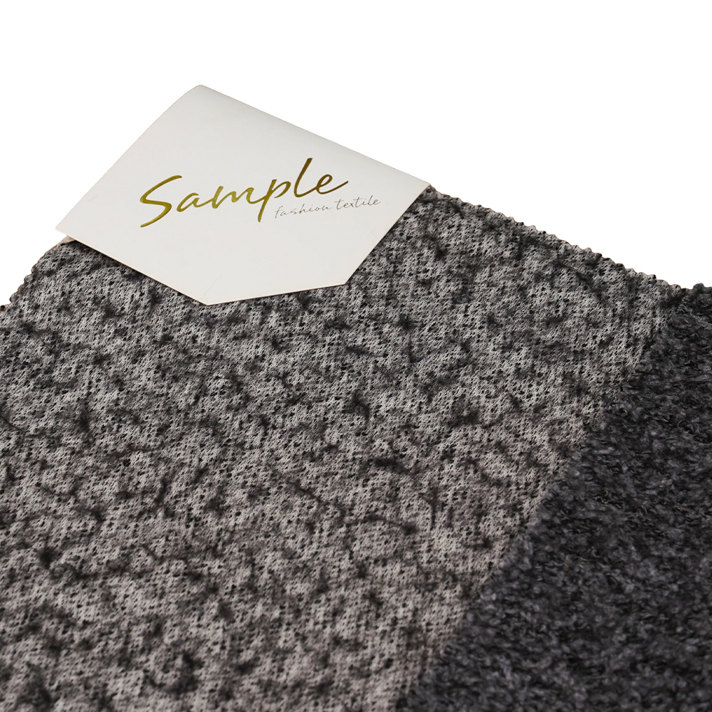40% ウール、60% ポリエステル、750G/M、ブラックとグレー、バリニットウール生地、ML-70165440-75